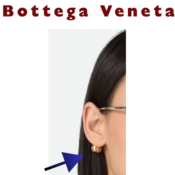New oversize Bottega Veneta  signature drop-shaped temple tips. $950